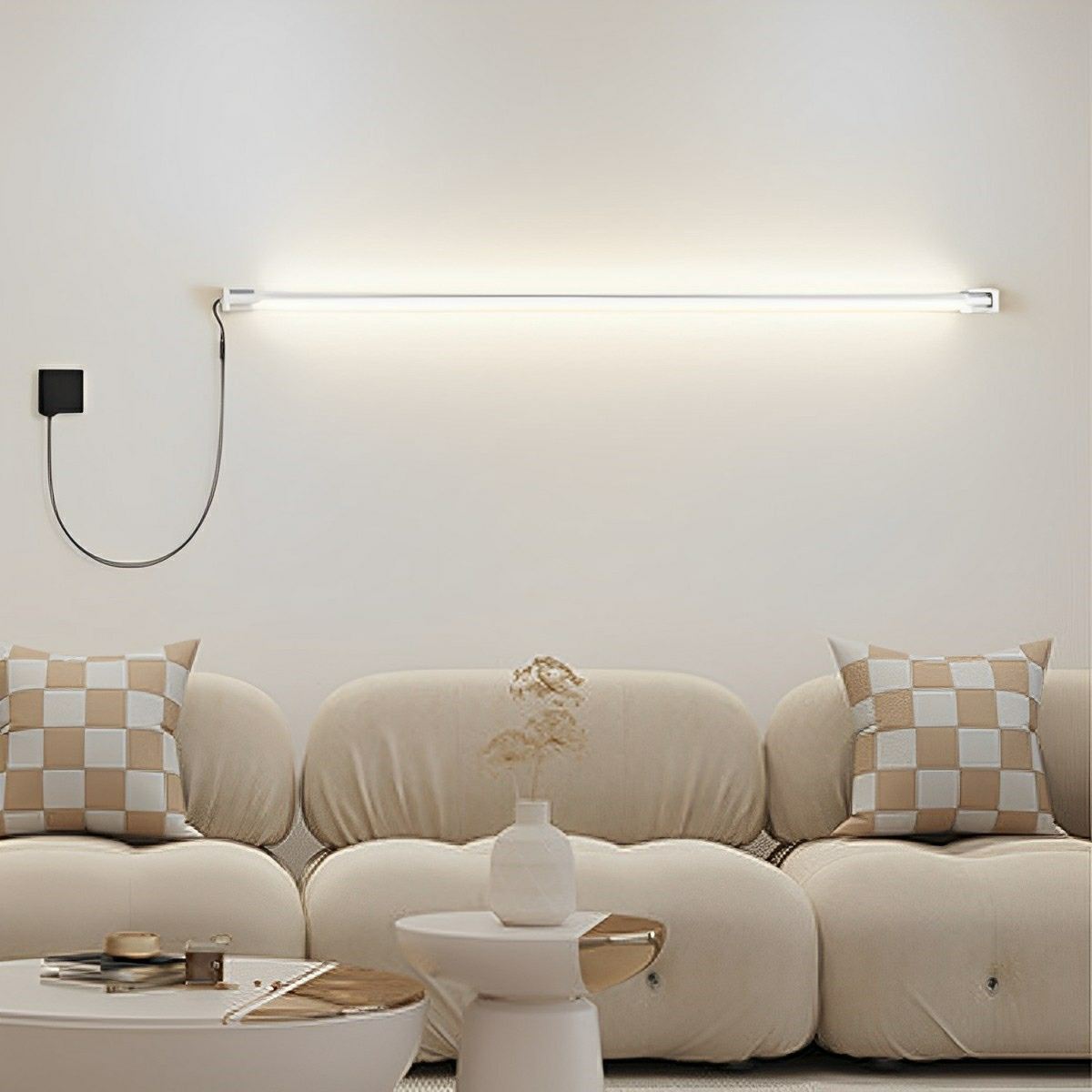360° Rotatable Modern Minimalist Plug - in LED Long Strip Lights Wall Light