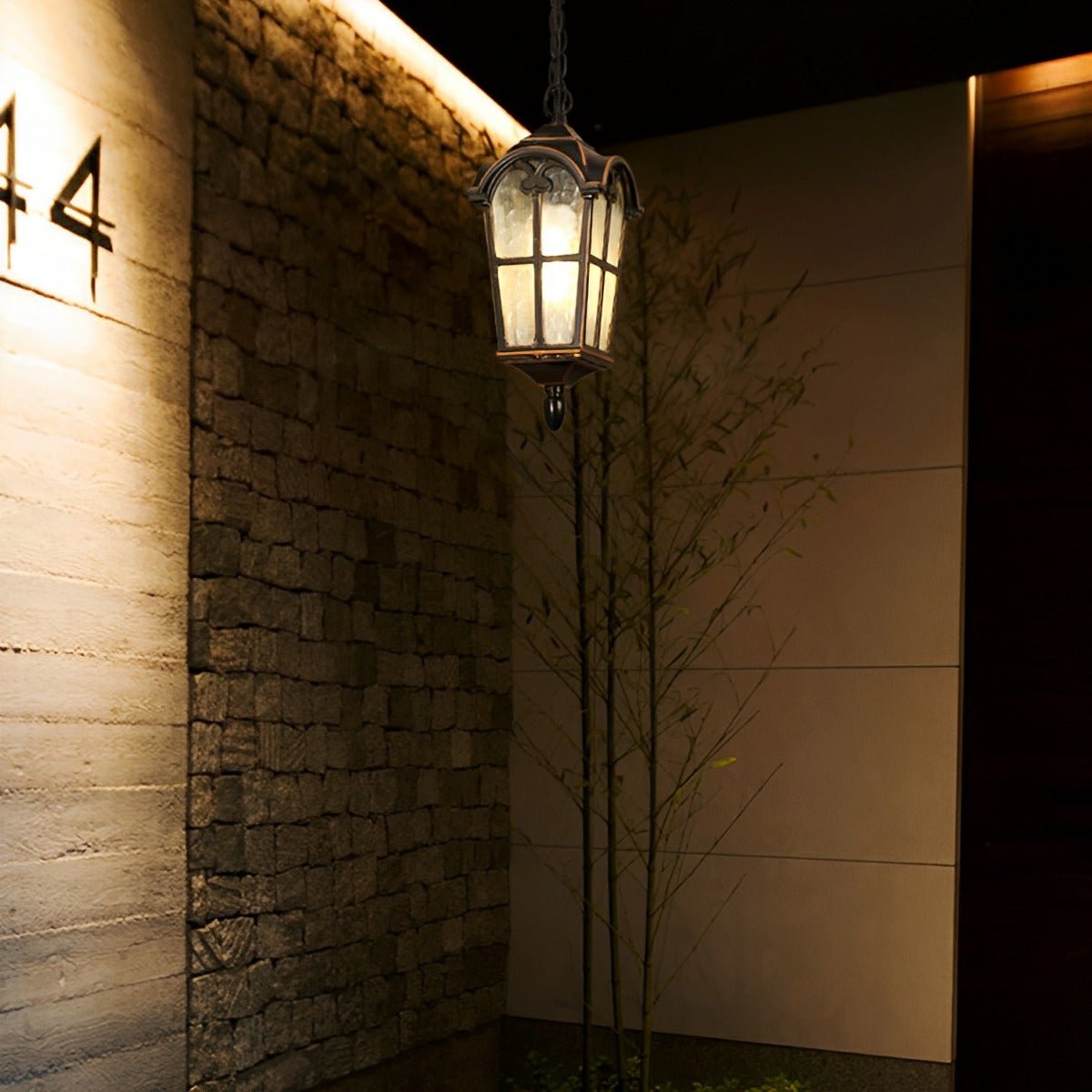 Ancient Rome Rustic Cross Waterproof Outdoor LED Lantern Pendant Lights - Glimvale