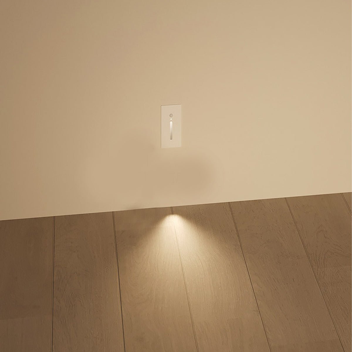 Indoor Minimalist Motion Sensor LED Recessed Stairway Wall Light - Glimvale