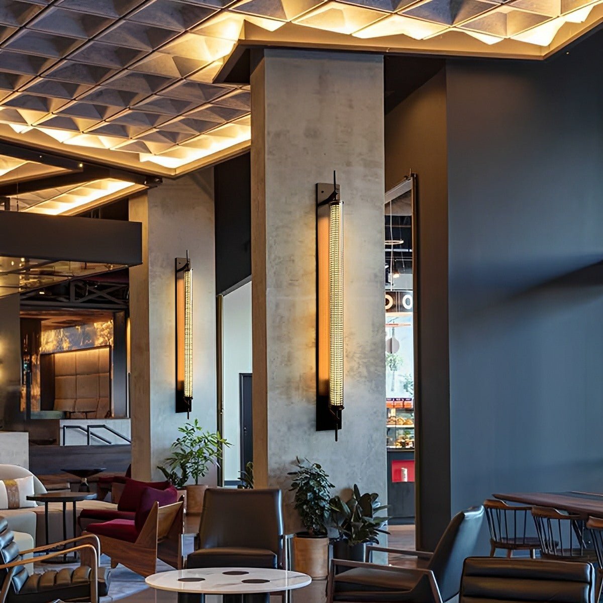 Industrial LED Wall Sconce – Stainless Steel Long Strip Wall Light - Glimvale