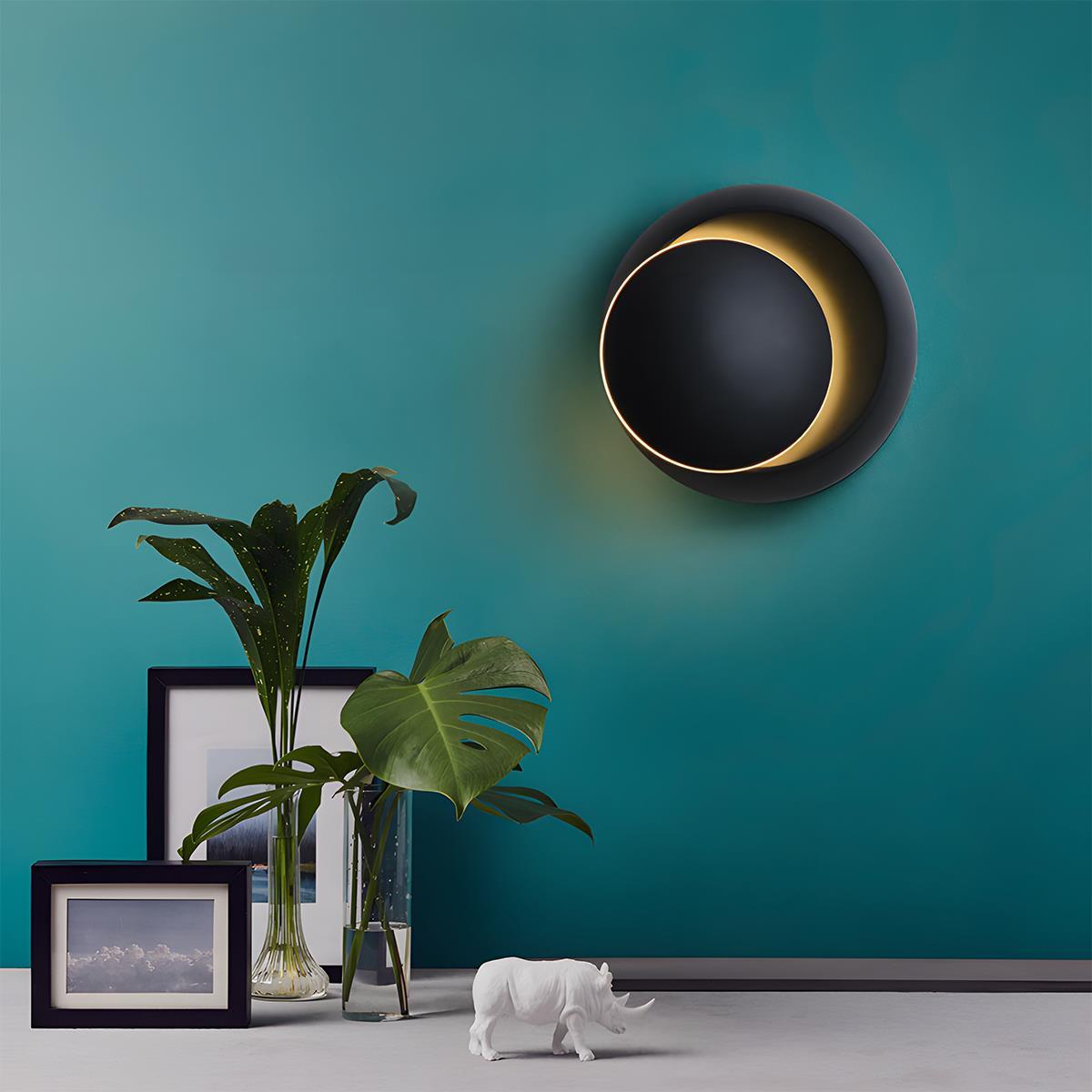 Modern Adjustable Moon Eclipse Creative LED Wall Sconce - Glimvale