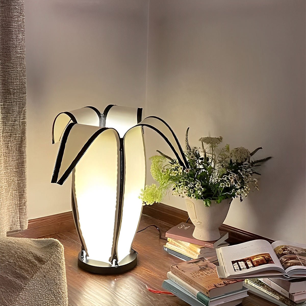 Modern Banana Design Plug In LED Floor Lamp Art Decor - Glimvale