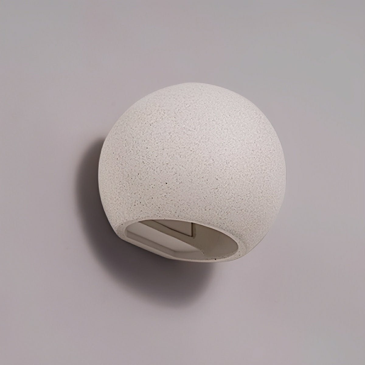 Modern Cement Egg - Shaped Up and Down LED Wall Sconces - Glimvale