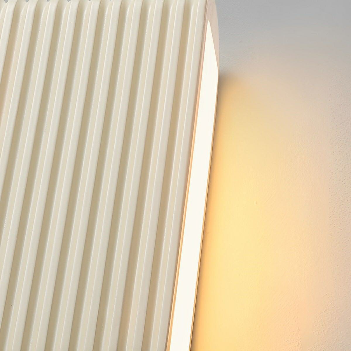 Modern Cream Style Solid Rectangular LED Indoor Wall Sconce - Glimvale