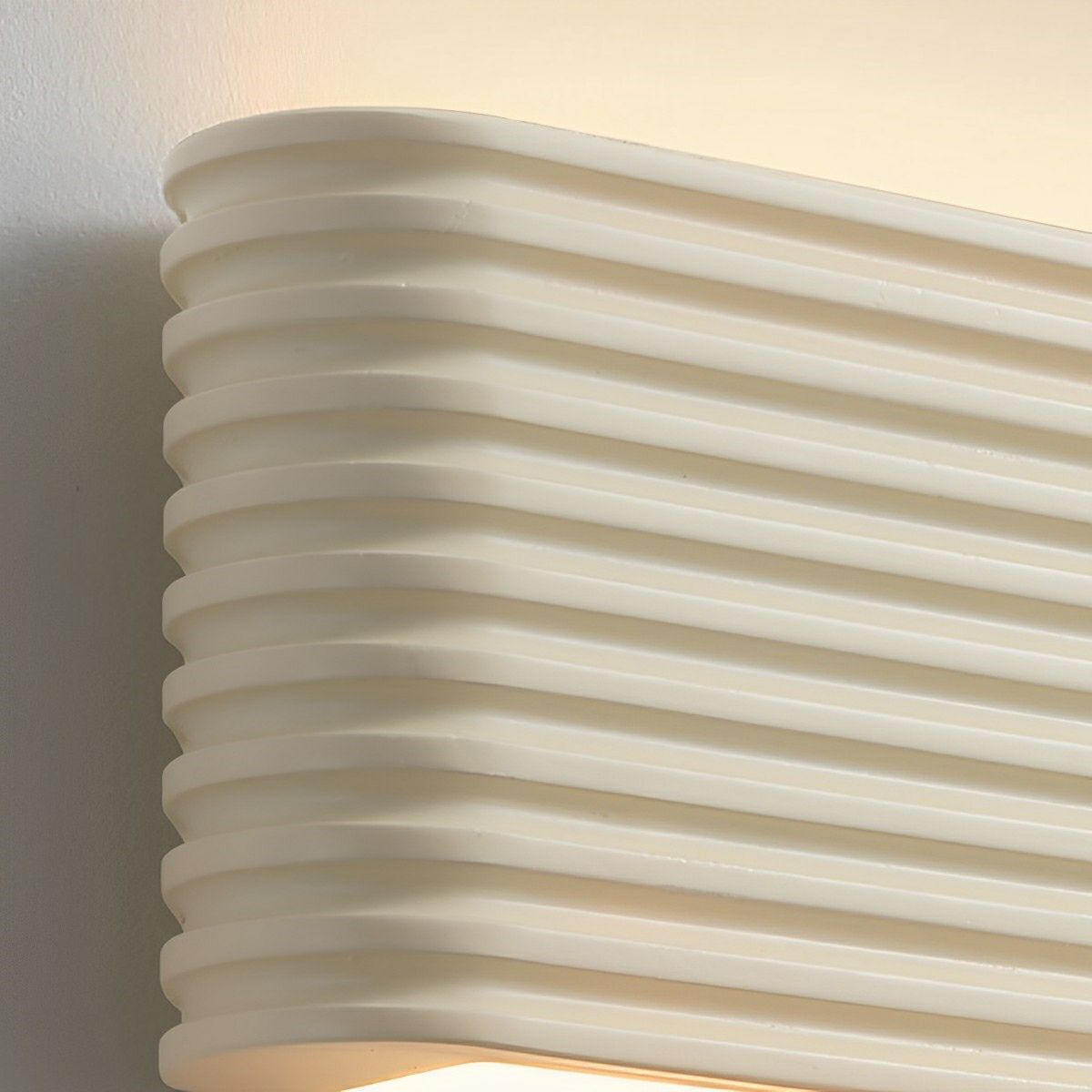 Modern Cream Style Solid Rectangular LED Indoor Wall Sconce - Glimvale