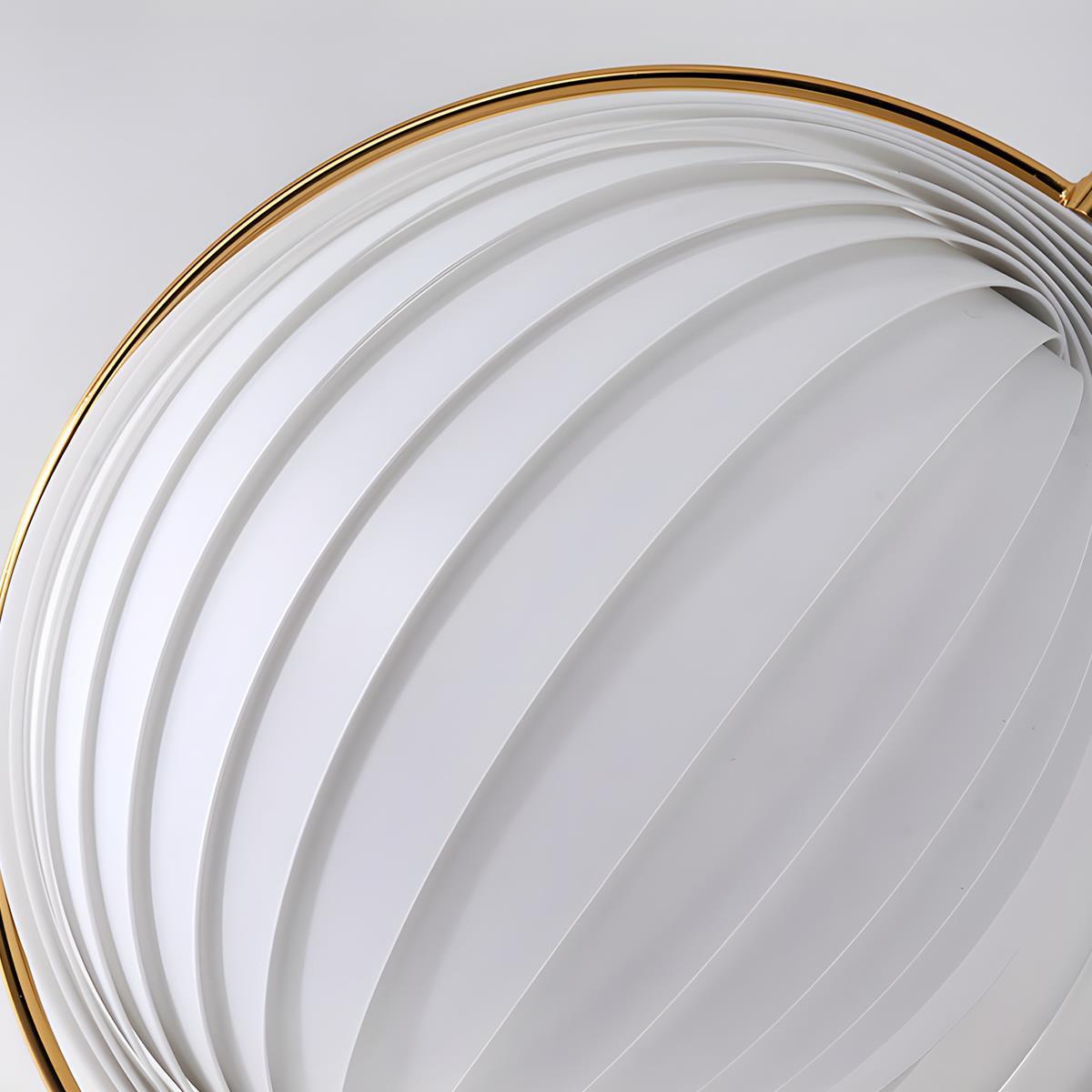 Modern Ins Pleated Blinds Globe LED Floor Lamp - Glimvale