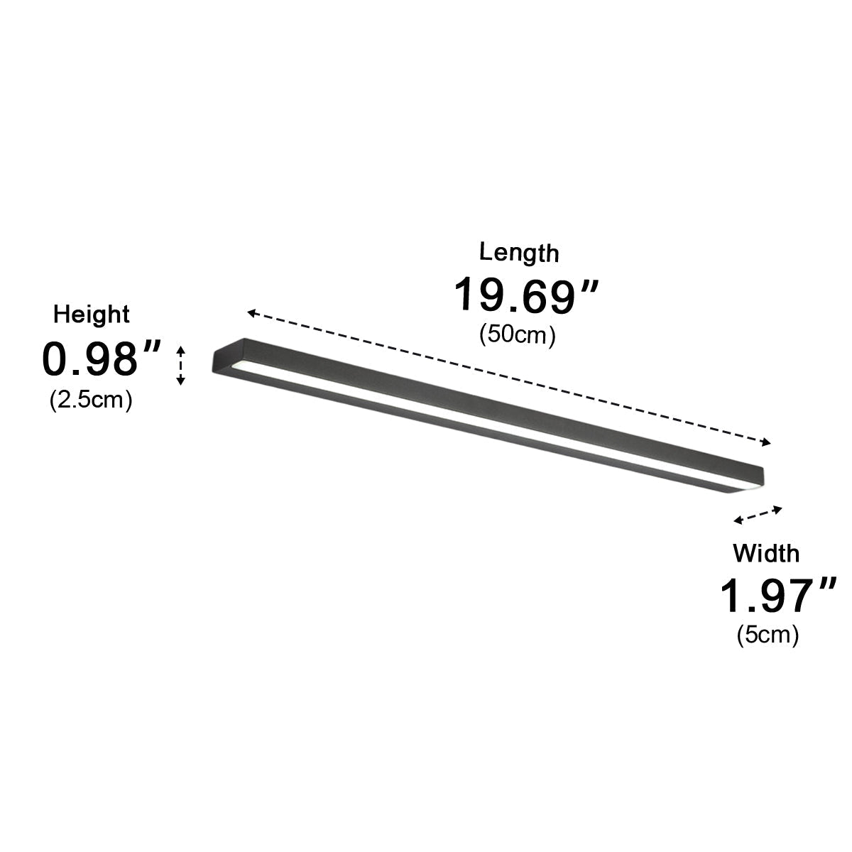 Modern LED Vanity Light Bar Minimalist Bathroom Mirror Wall Sconce - Glimvale