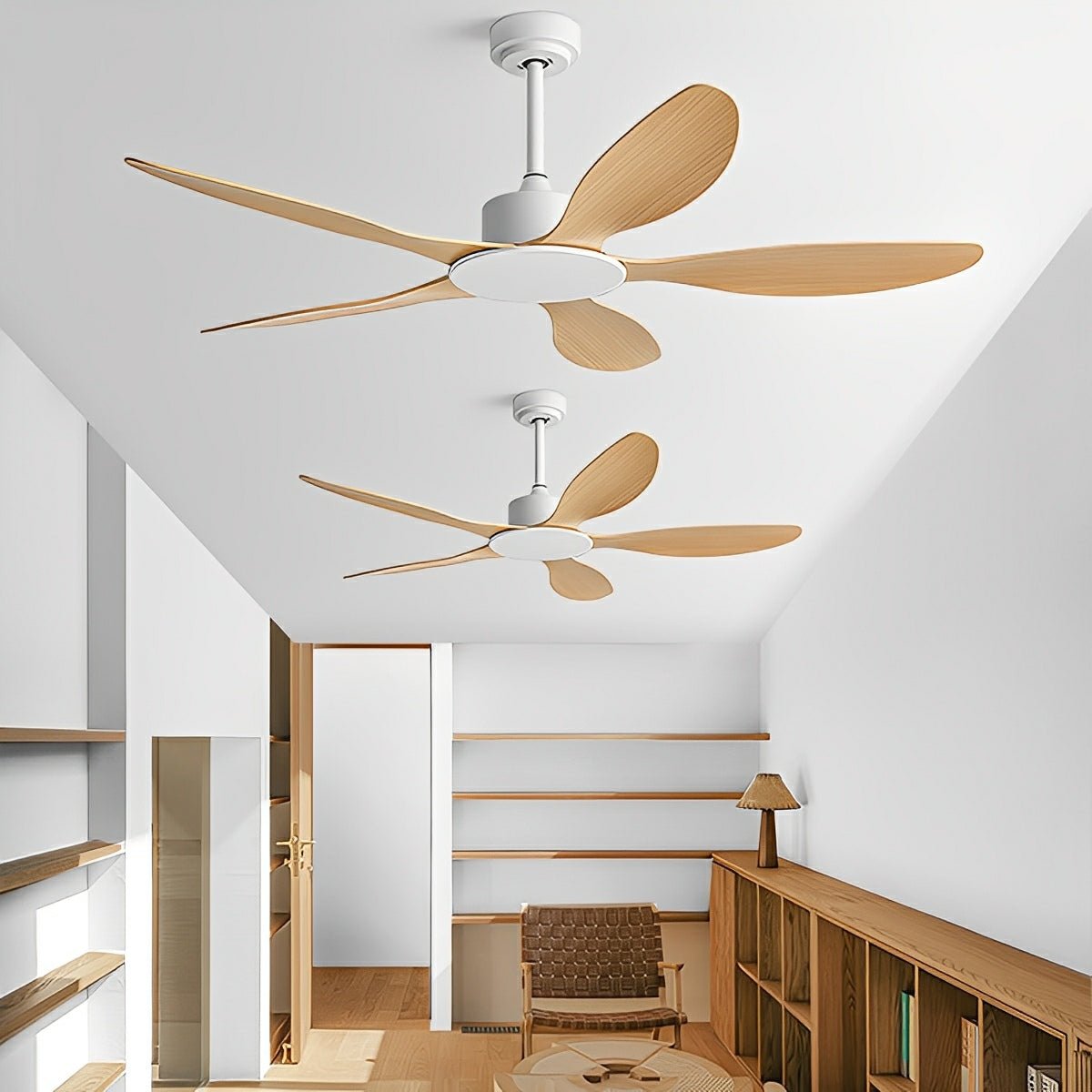 Modern Minimalist 5 - Blades DC Motor Reverse Ceiling Fan - Glimvale