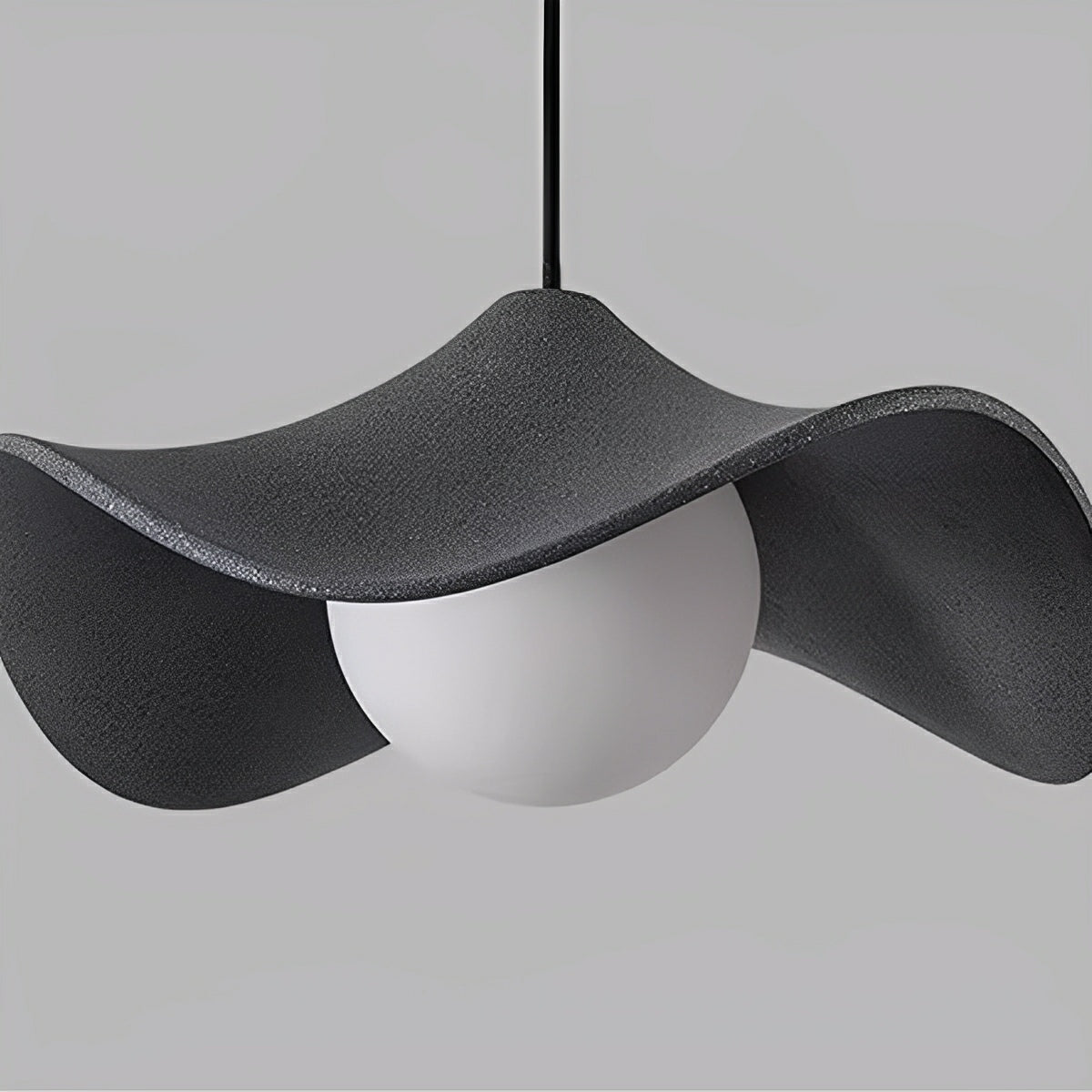 Modern Minimalist Lotus Leaf Cement LED Pendant Lights - Glimvale
