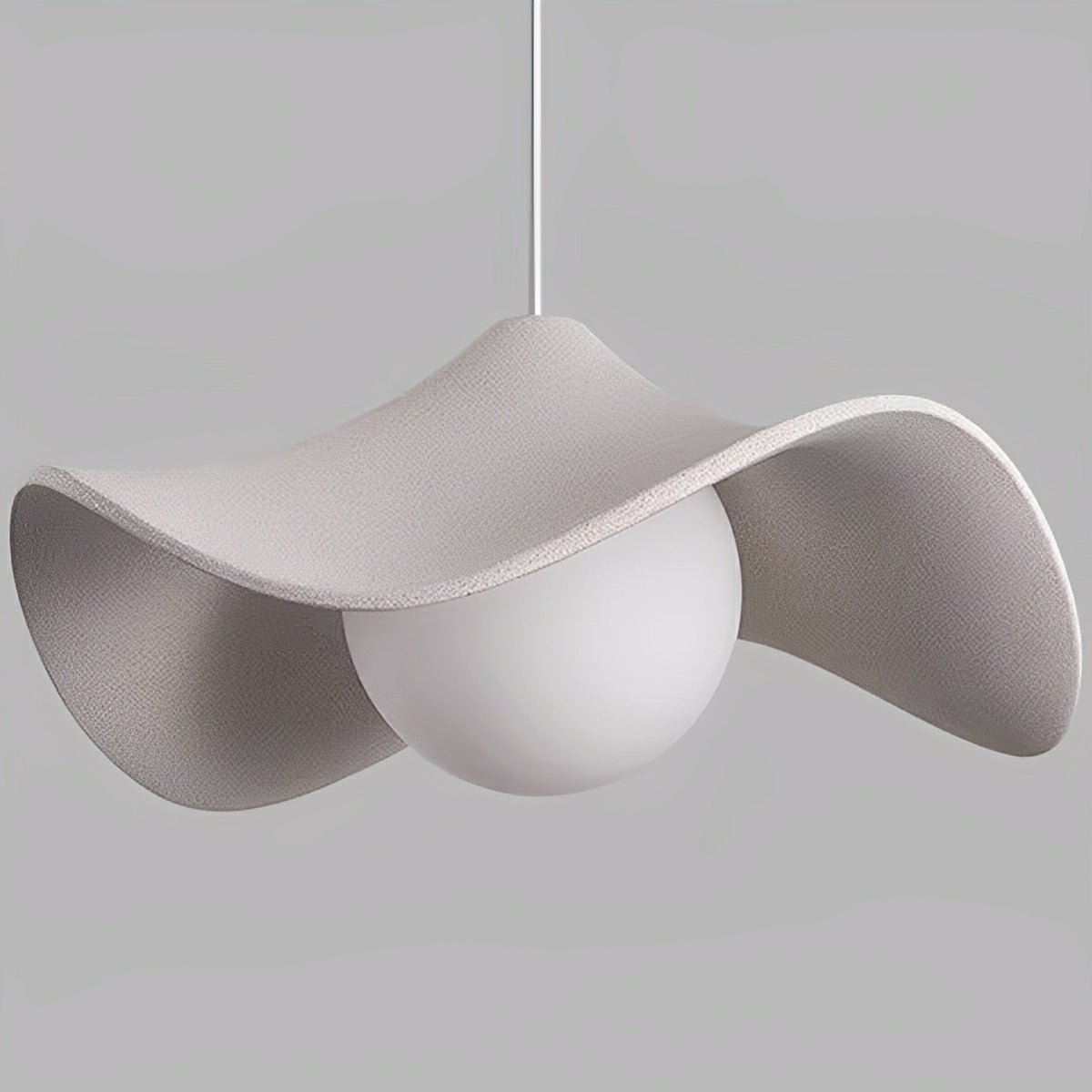 Modern Minimalist Lotus Leaf Cement LED Pendant Lights - Glimvale