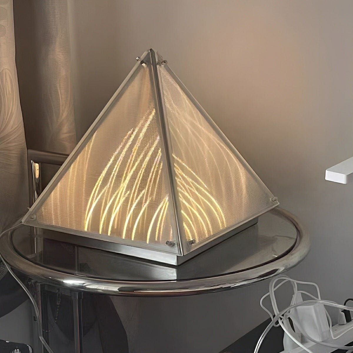 Modern Minimalist Pyramid Dimmable LED Table Lamp - Glimvale