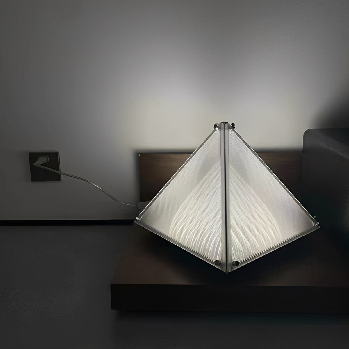 Modern Minimalist Pyramid Dimmable LED Table Lamp - Glimvale