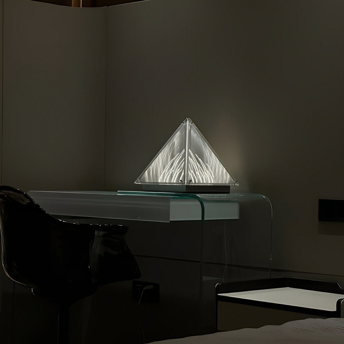 Modern Minimalist Pyramid Dimmable LED Table Lamp - Glimvale