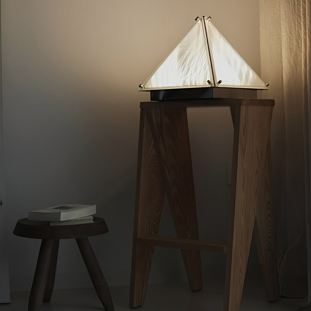 Modern Minimalist Pyramid Dimmable LED Table Lamp - Glimvale