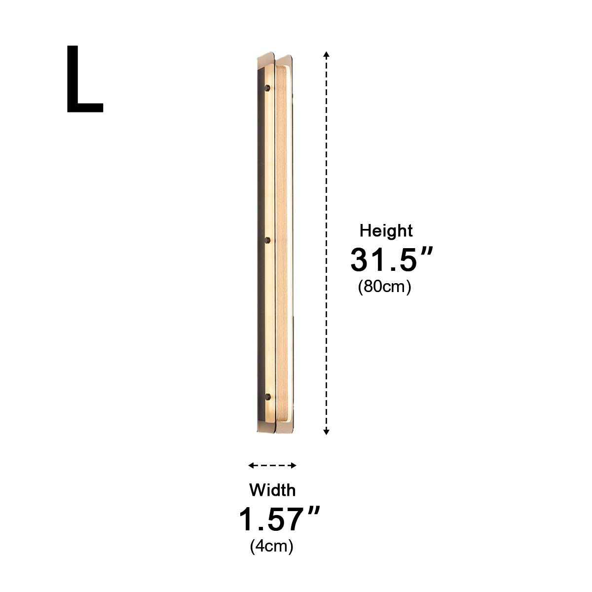 Modern Minimalist Slim Vertical LED Linear Wall Sconce - Glimvale