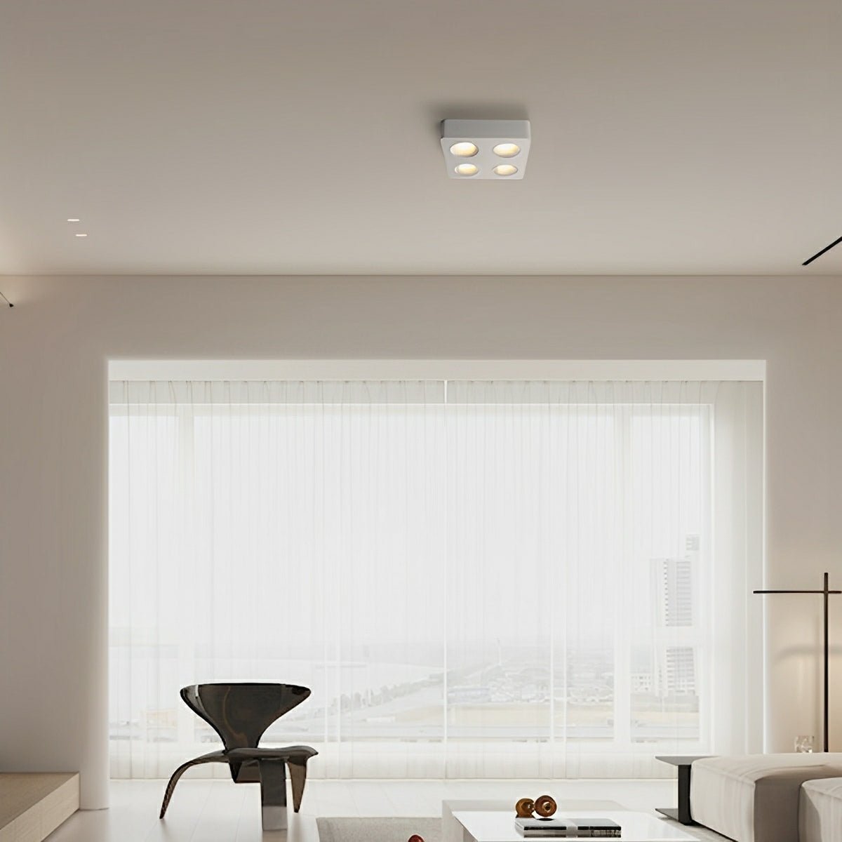 Modern Minimalist Square LED Indoor Ceiling Spot Light - Glimvale