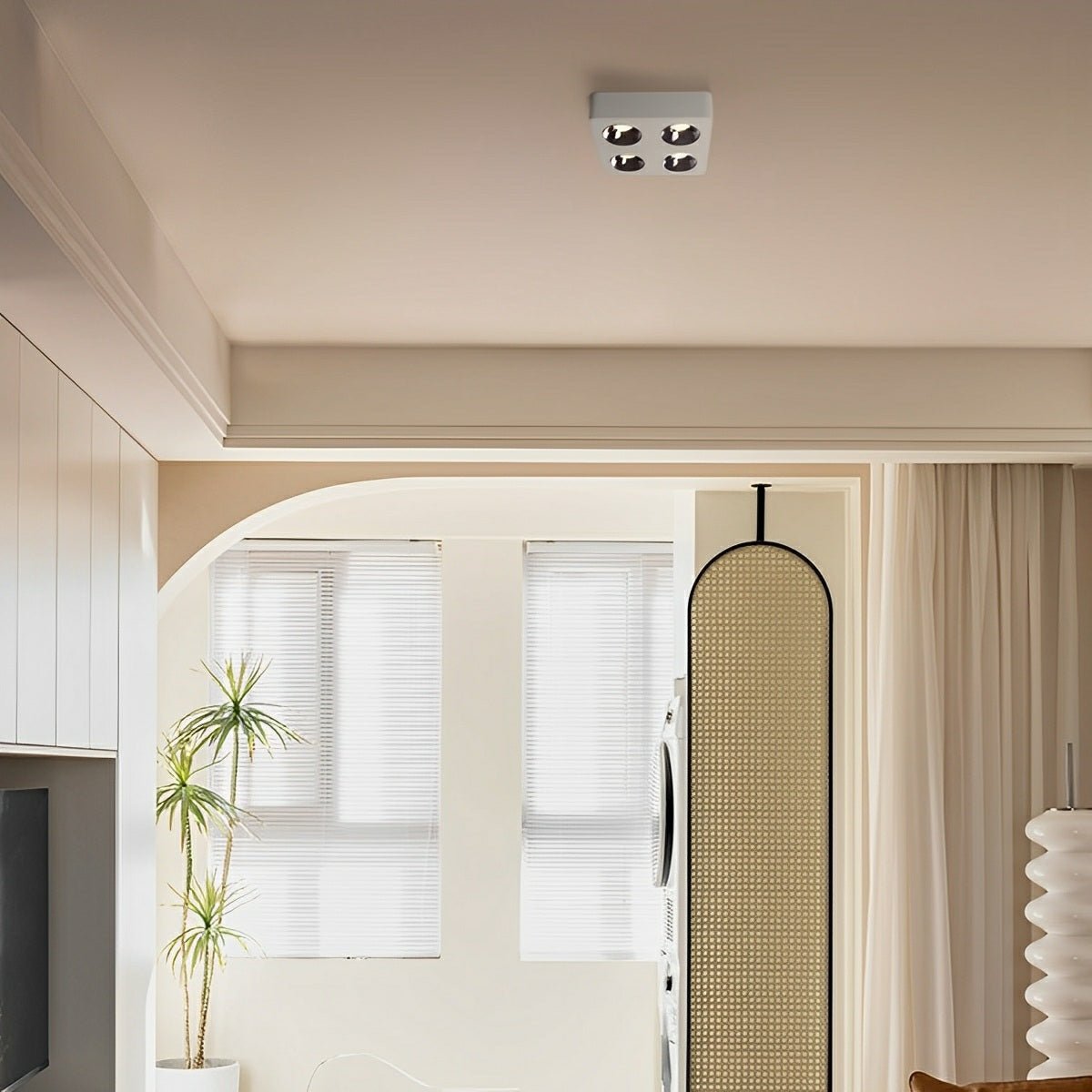 Modern Minimalist Square LED Indoor Ceiling Spot Light - Glimvale