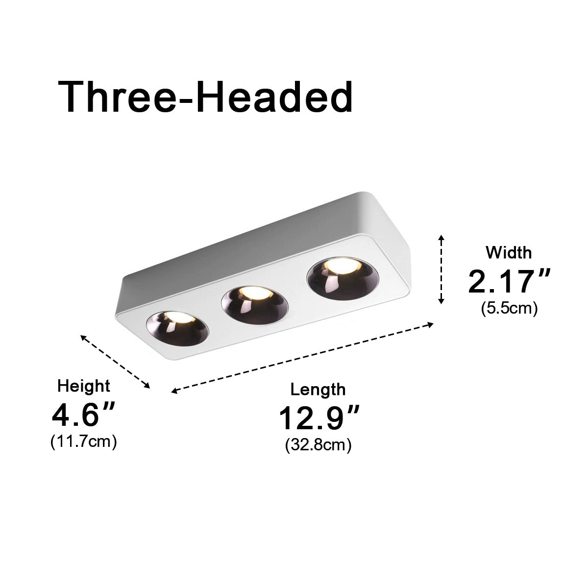 Modern Minimalist Square LED Indoor Ceiling Spot Light - Glimvale