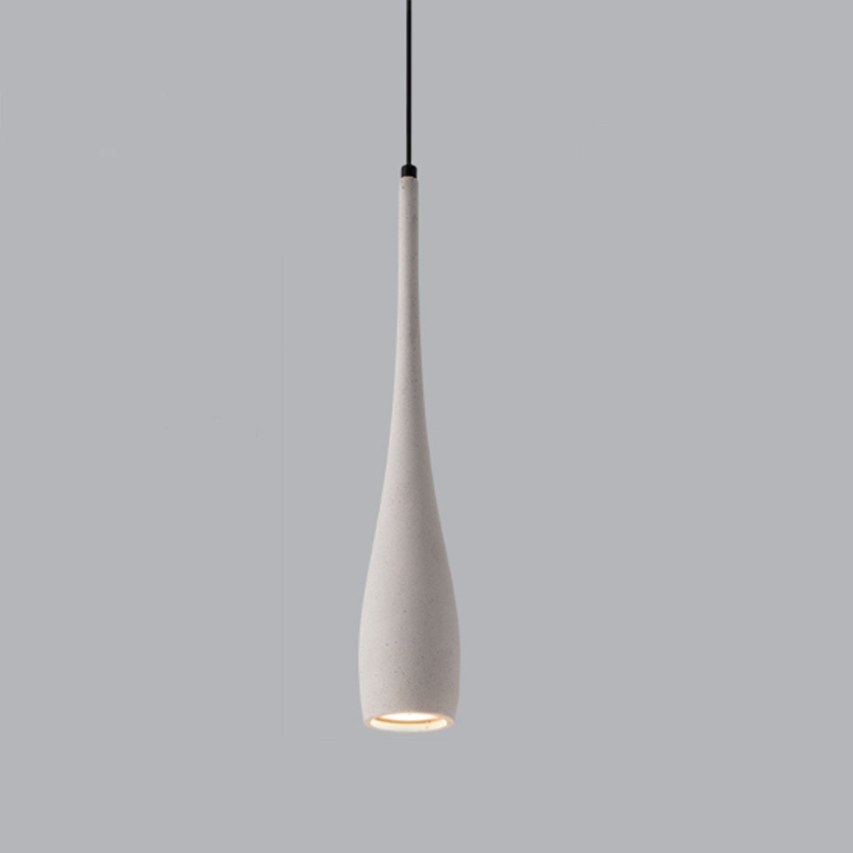 Modern Minimalist Water Drop Indoor Cement LED Pendant Lights - Glimvale