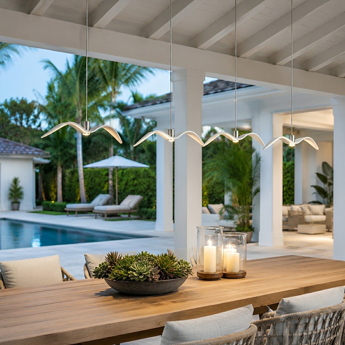Modern Outdoor Waterproof Seagull Bird LED Ceiling Pendant Lights - Glimvale