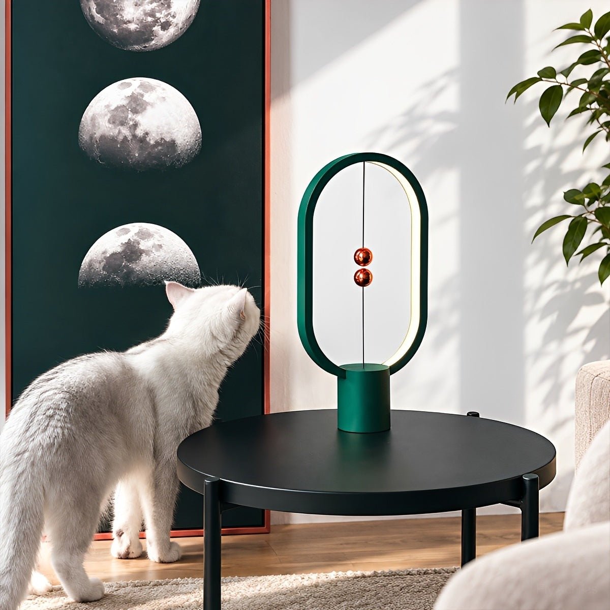 Modern Oval LED Table Lamp Rechargeable Dimmable - Glimvale