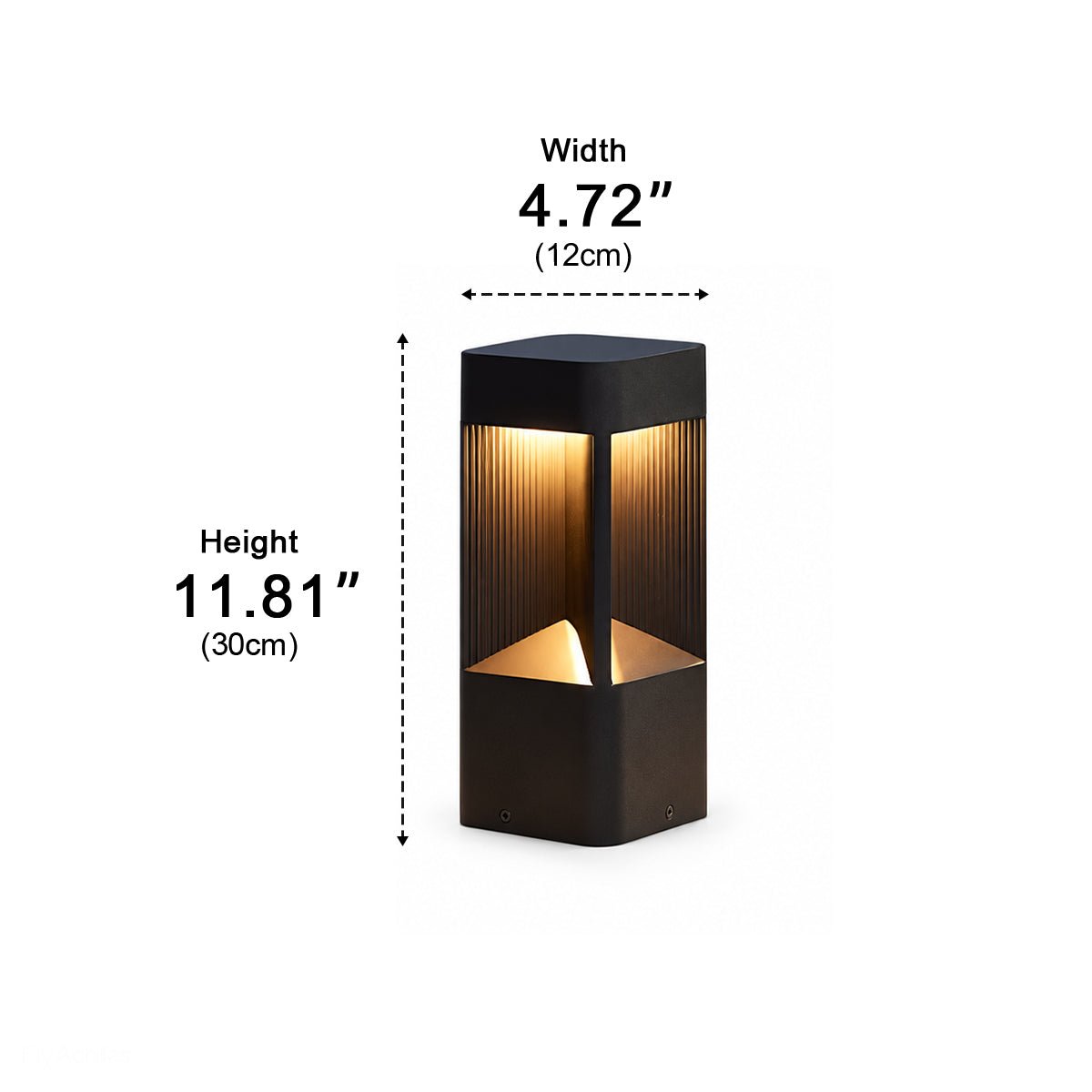 Modern Rectangular LED Outdoor Landscape Lighting - Glimvale