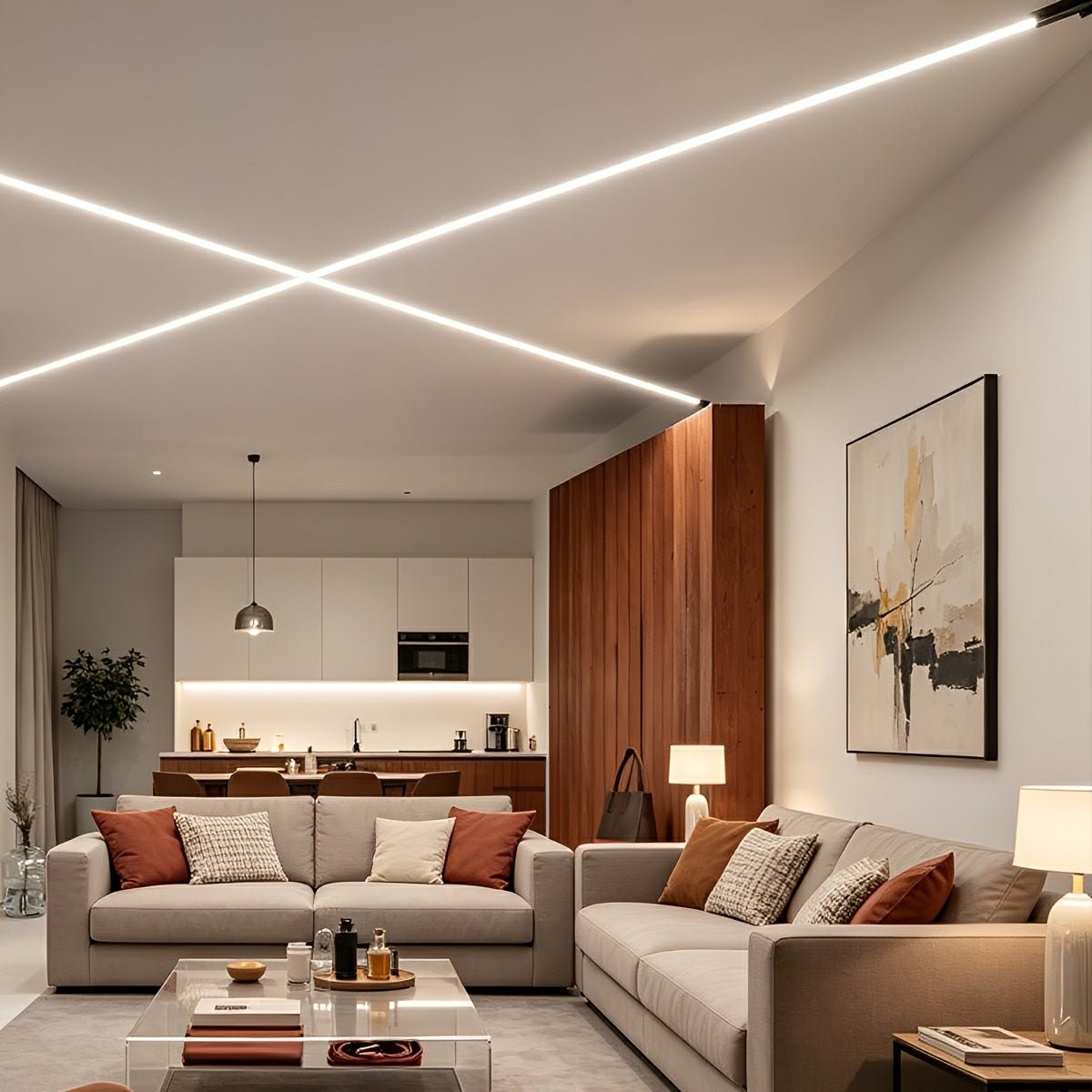 Modern Rotatable LED Strip Lights Linear Light - Glimvale