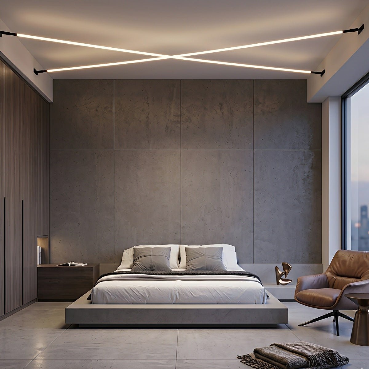Modern Rotatable LED Strip Lights Linear Light - Glimvale