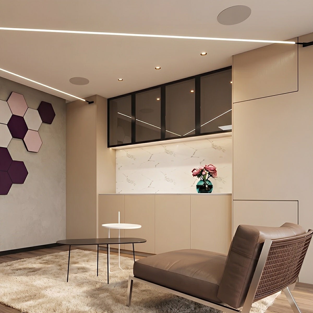 Modern Rotatable LED Strip Lights Linear Light - Glimvale