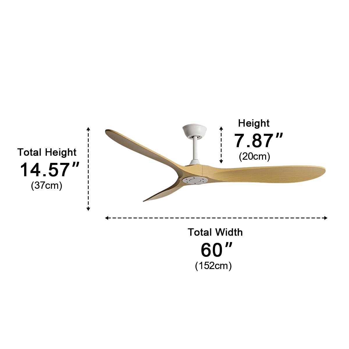 Modern Scandinavian Minimalist DC Motor Reverse Ceiling Fan - Glimvale