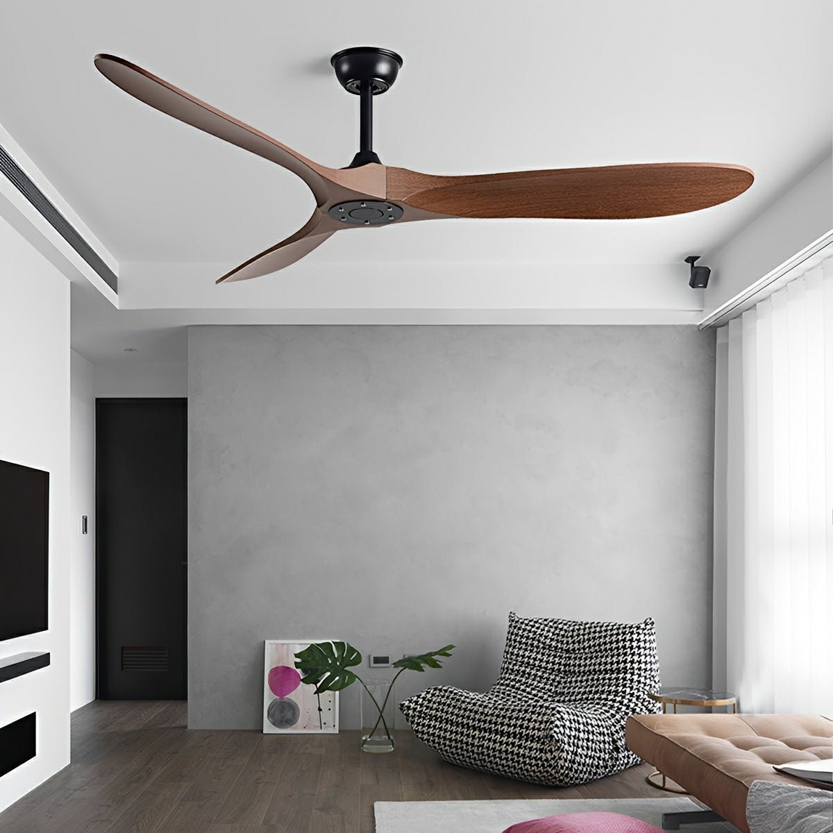 Modern Scandinavian Minimalist DC Motor Reverse Ceiling Fan - Glimvale