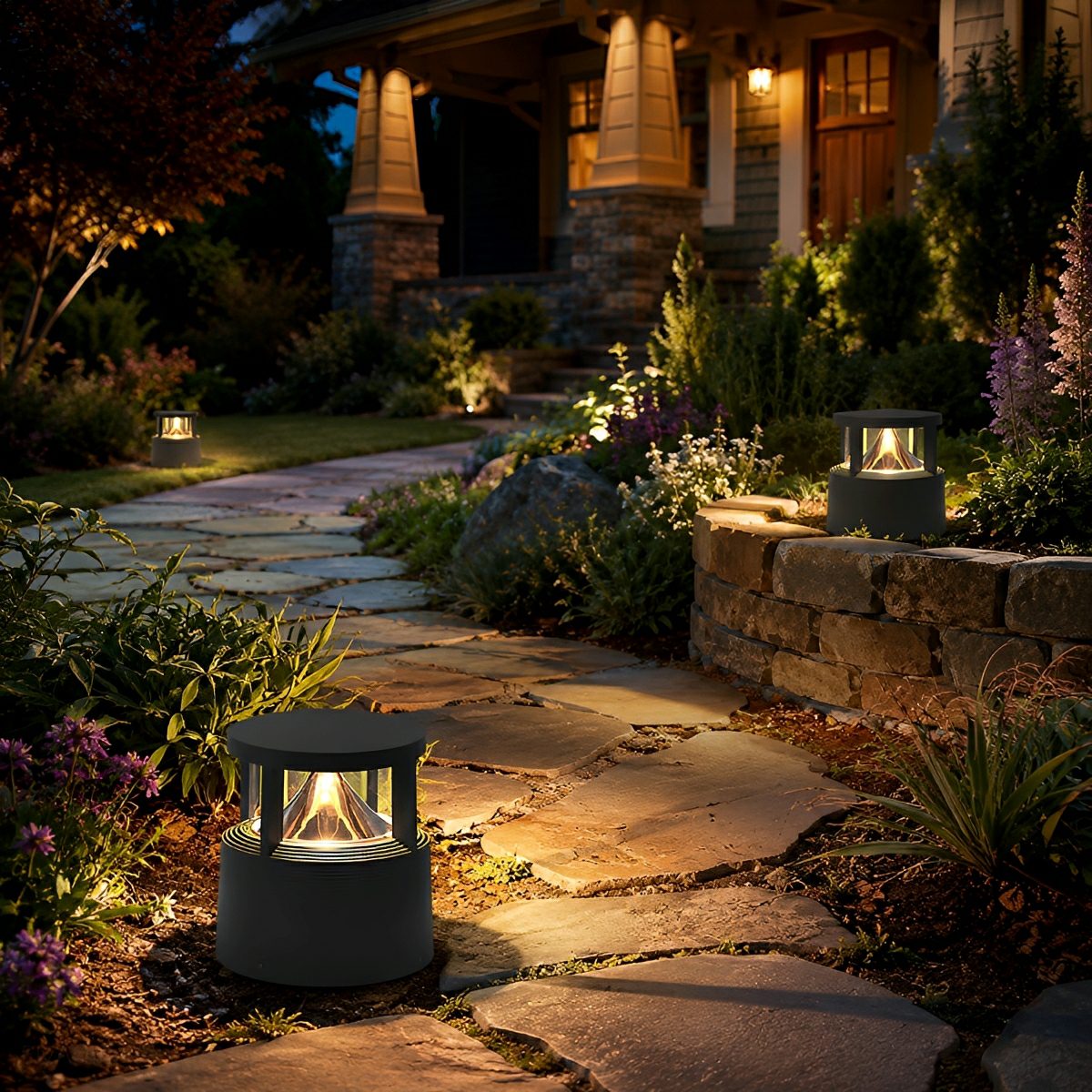 Modern Simple Outdoor Waterproof Pillar Lights Metal Aluminum Post Lights - Glimvale
