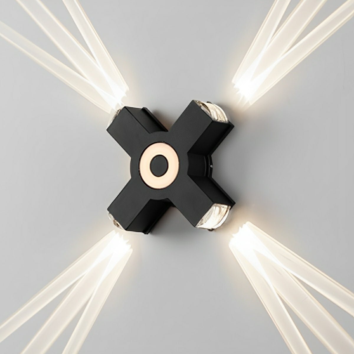 Modern Waterproof Black Outdoor LED Wall Lights Spotlights - Glimvale