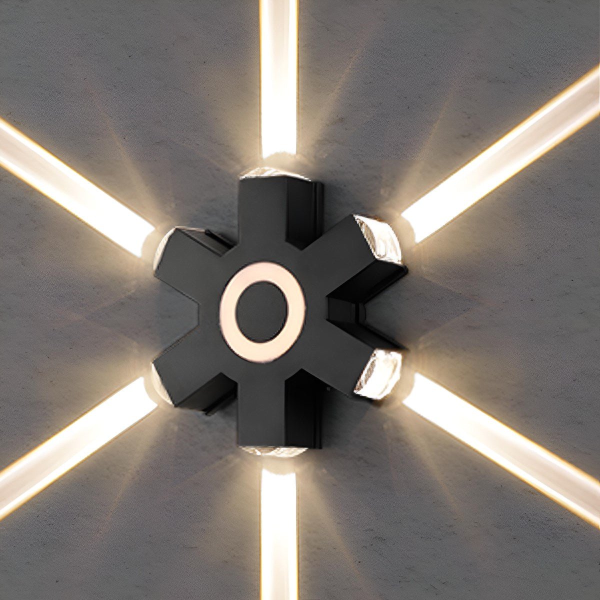 Modern Waterproof Black Outdoor LED Wall Lights Spotlights - Glimvale