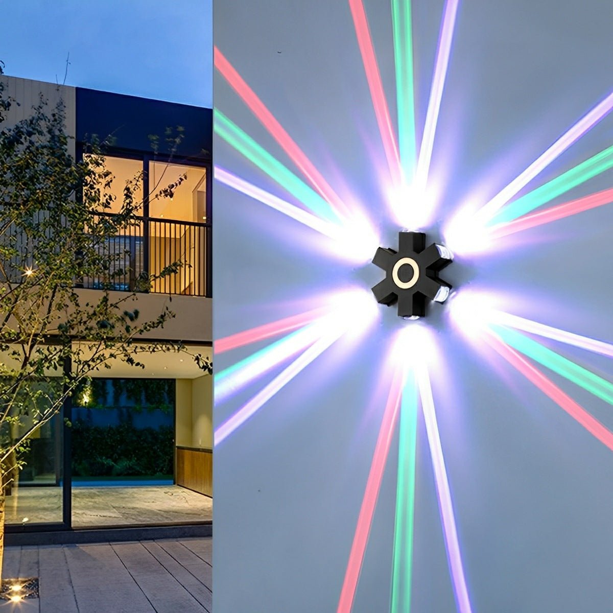 Modern Waterproof Black Outdoor LED Wall Lights Spotlights - Glimvale