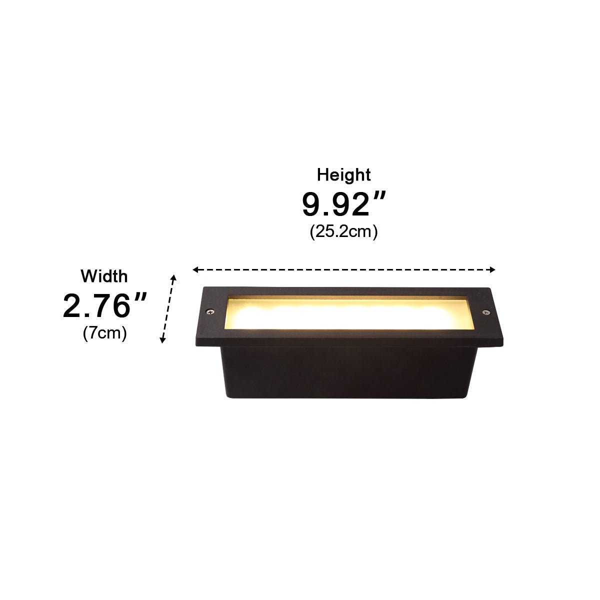 Outdoor Minimalist LED Recessed Stairway Wall Lights - Glimvale