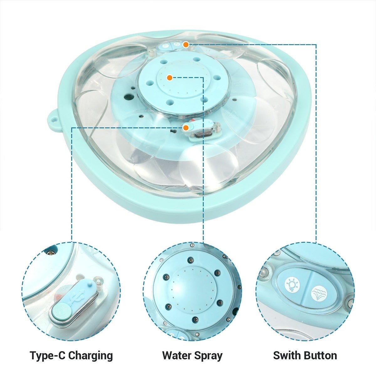 Outdoor RGB Floating Fountain Pool Light - Glimvale
