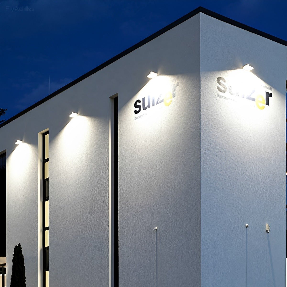 Outdoor Waterproof Super Bright Industrial LED Wall Floodlight - Glimvale