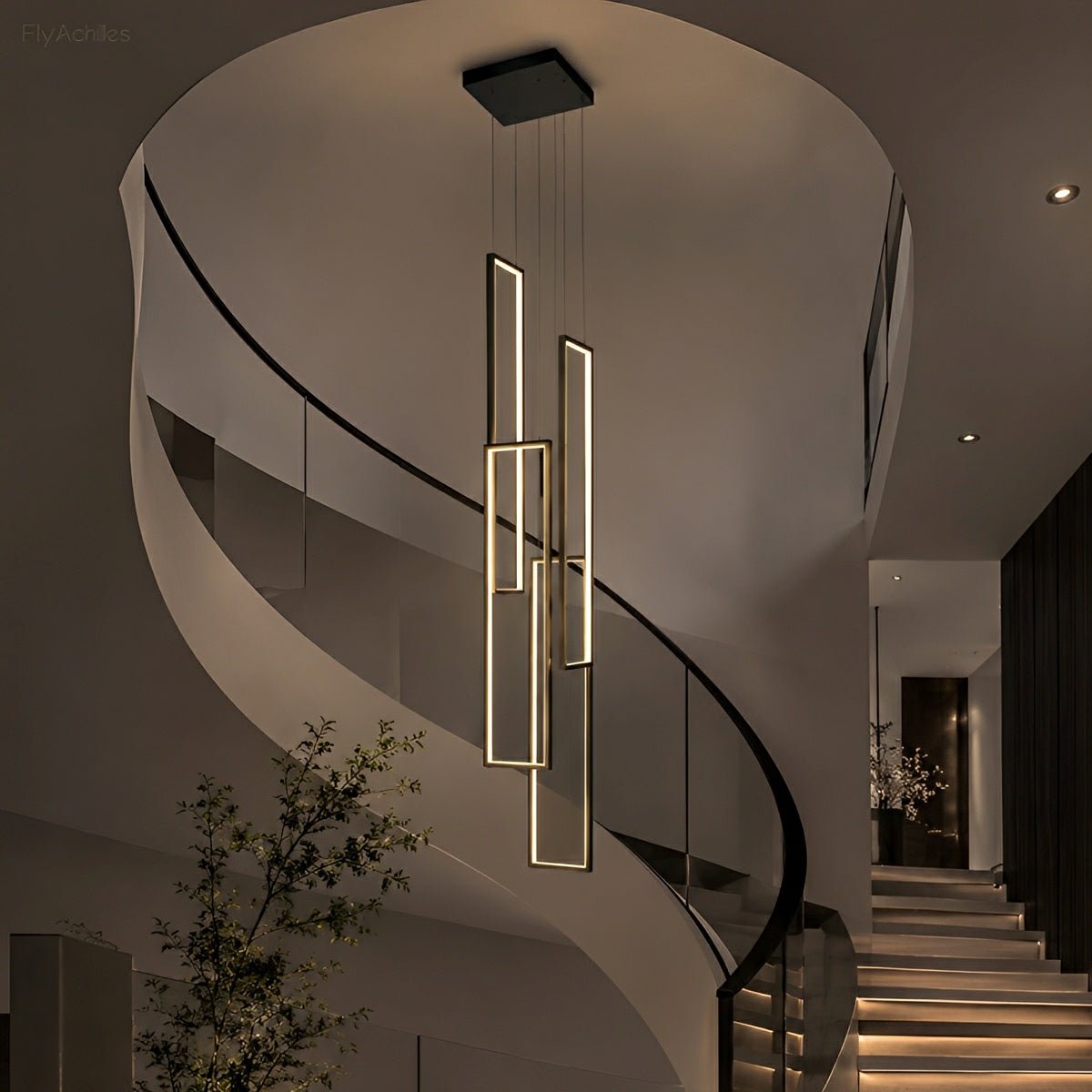 Rectangle LED Chandelier – Modern Minimalist - Glimvale