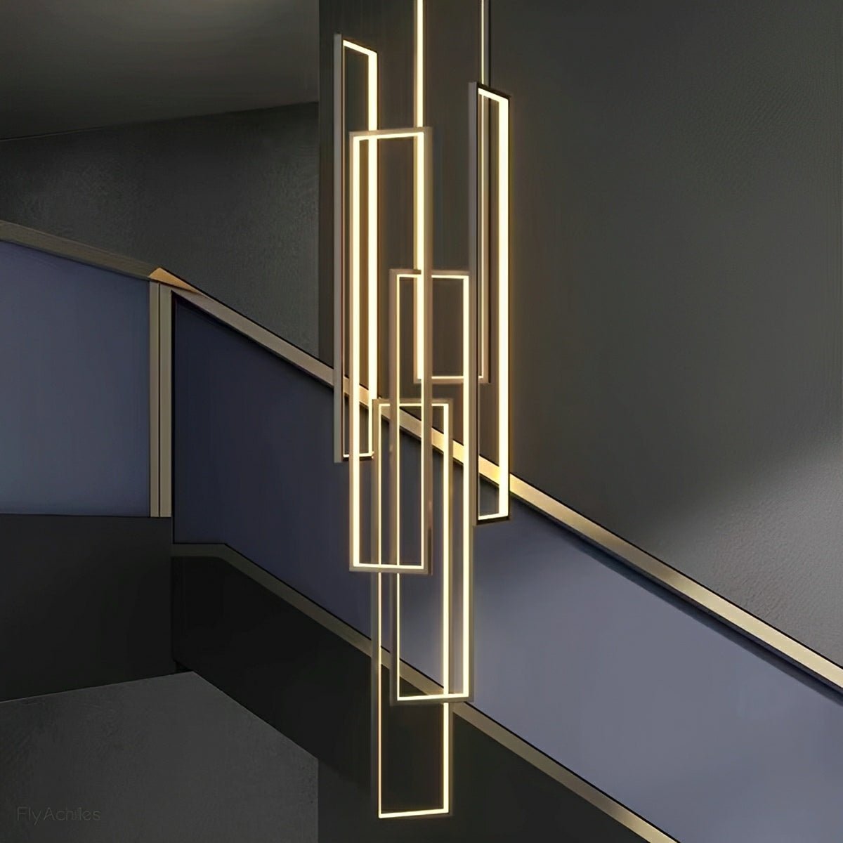 Rectangle LED Chandelier – Modern Minimalist - Glimvale