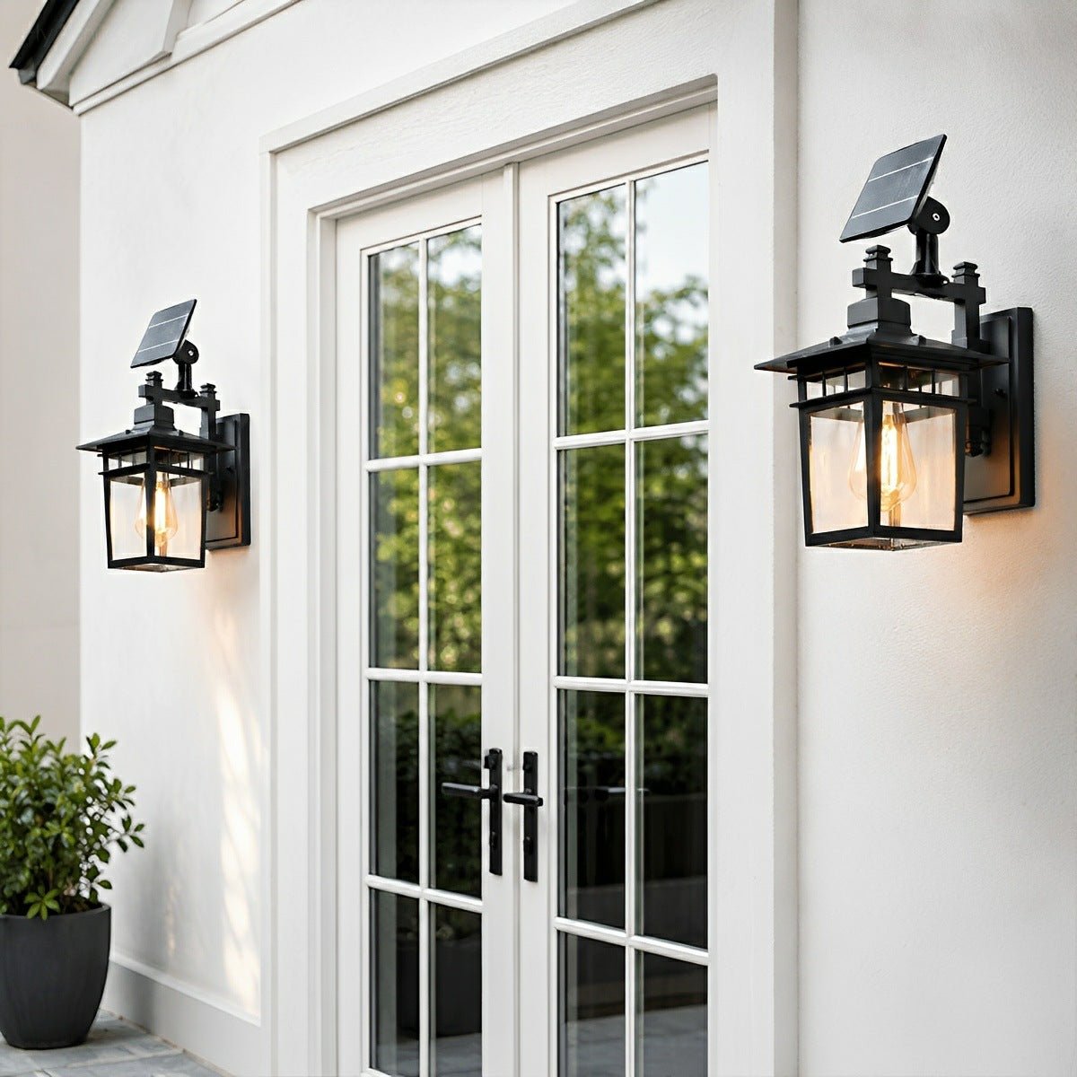 Rustic Square Waterproof Outdoor LED Porch Wall Light - Glimvale