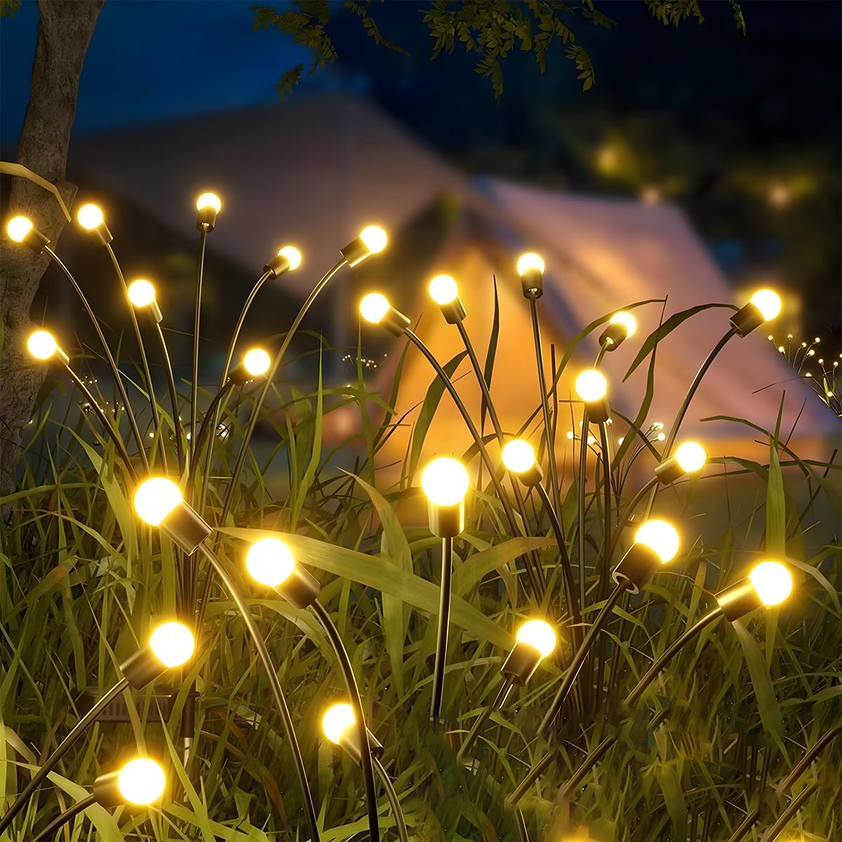Set of 4 Low Voltage Waterproof 6 - LED Firefly Outdoor Lawn Lights 12V - Glimvale