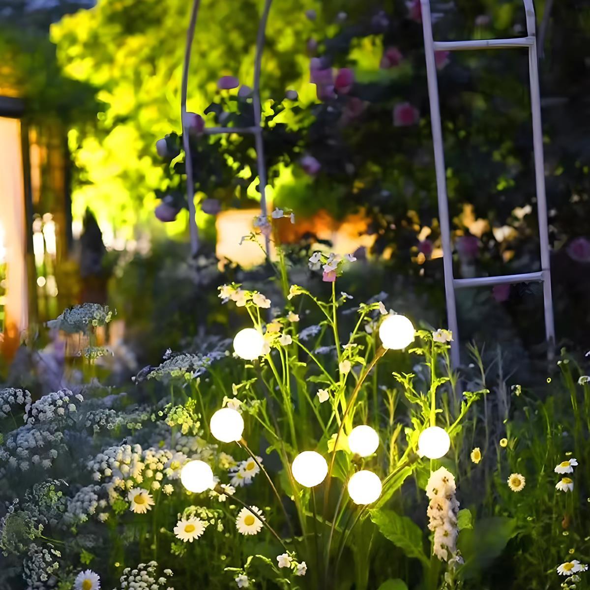Set of 4 Low Voltage Waterproof 6 - LED Firefly Outdoor Lawn Lights 12V - Glimvale