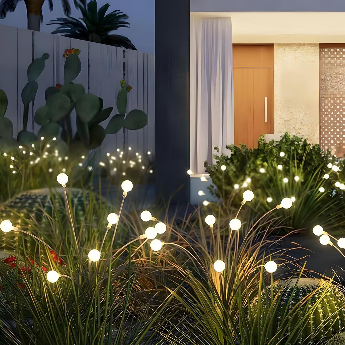 Set of 4 Low Voltage Waterproof 6 - LED Firefly Outdoor Lawn Lights 12V - Glimvale