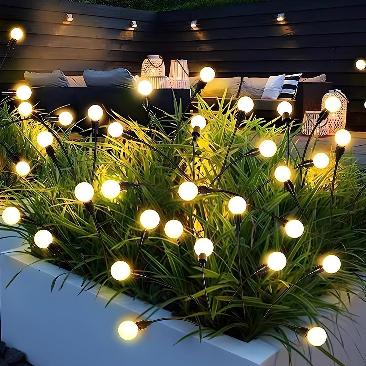 Set of 4 Low Voltage Waterproof 6 - LED Firefly Outdoor Lawn Lights 12V - Glimvale