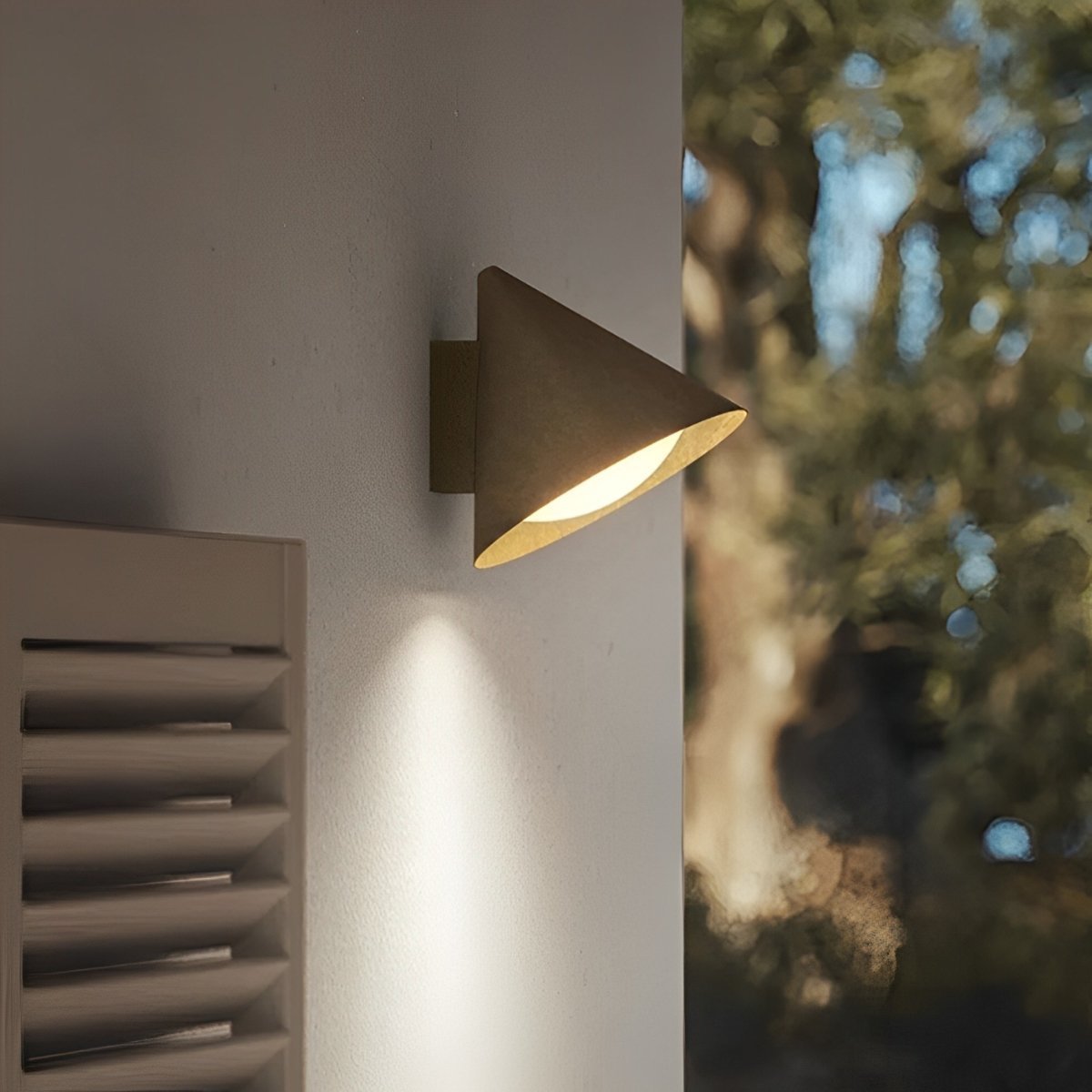 Solar Waterproof Modern Minimalist Bell LED Outdoor Wall Sconces - Glimvale