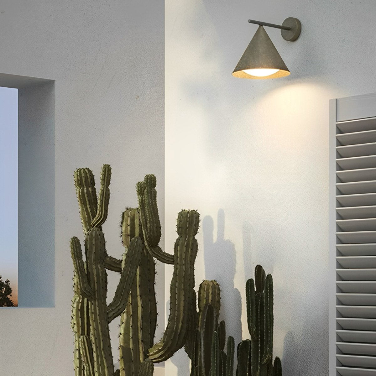 Solar Waterproof Modern Minimalist Bell LED Outdoor Wall Sconces - Glimvale