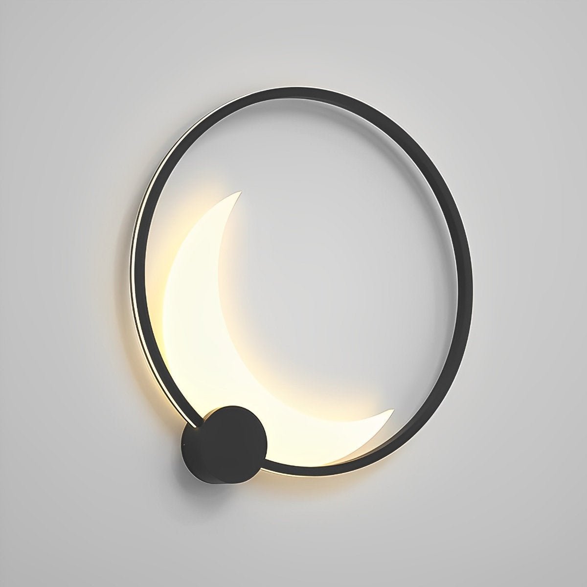 Solar Waterproof Moon LED Round Outdoor Wall Sconces - Glimvale