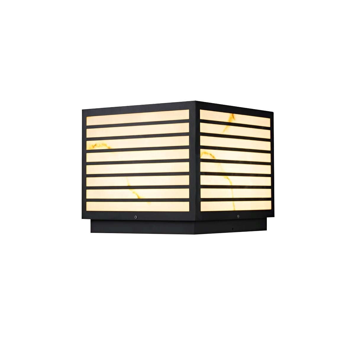 Square Waterproof LED Modern Outdoor Deck Post Lights - Glimvale