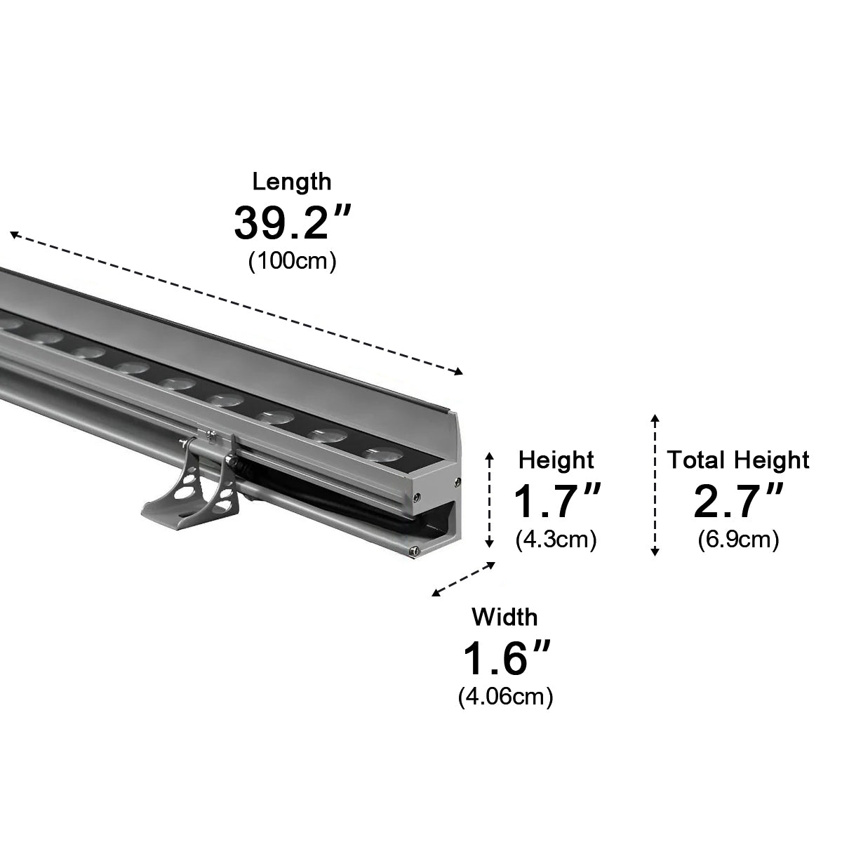 Strip Waterproof LED Outdoor Wall Washer Lights - Glimvale